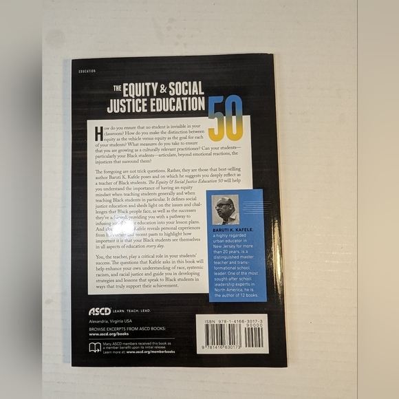 The Equity & Social Justice Education 50 paperback Baruti K. Kafele - Picture 5 of 7